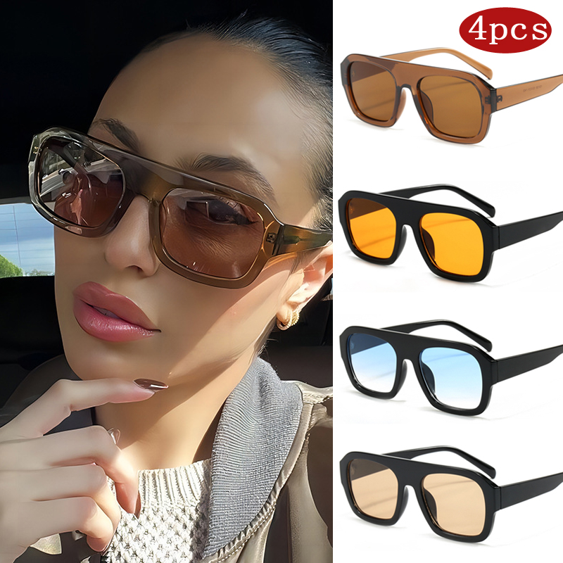Sunglasses Oversized Square - Gafas de Sol para Coche, 1/4