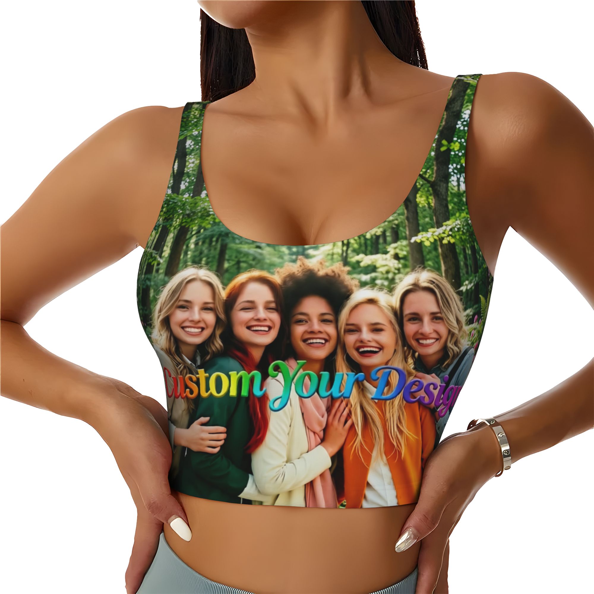 Women Accessories Logo Design - Sujetadores Deportivos de Alto Impacto Personalizados