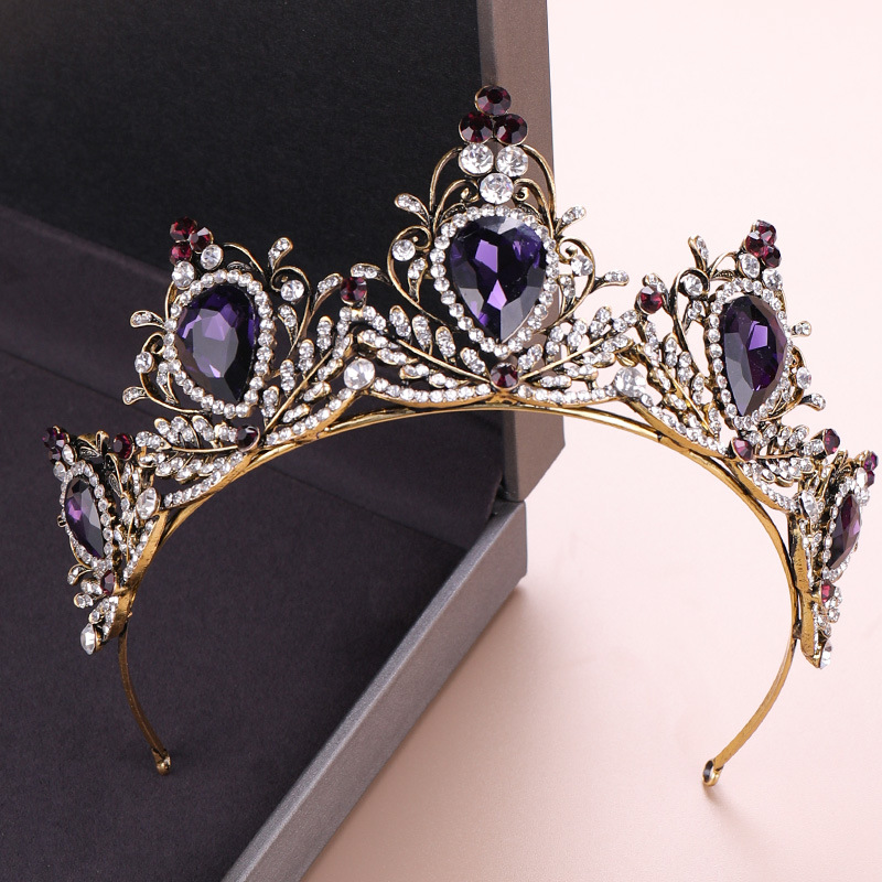 Women'S Vintage Accessories - Elegante Corona de Tiara Barroca Vintage