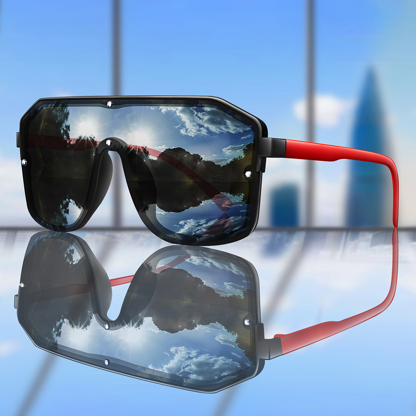 Sunglasses Oversized Square - Nueva marca de gafas de sol