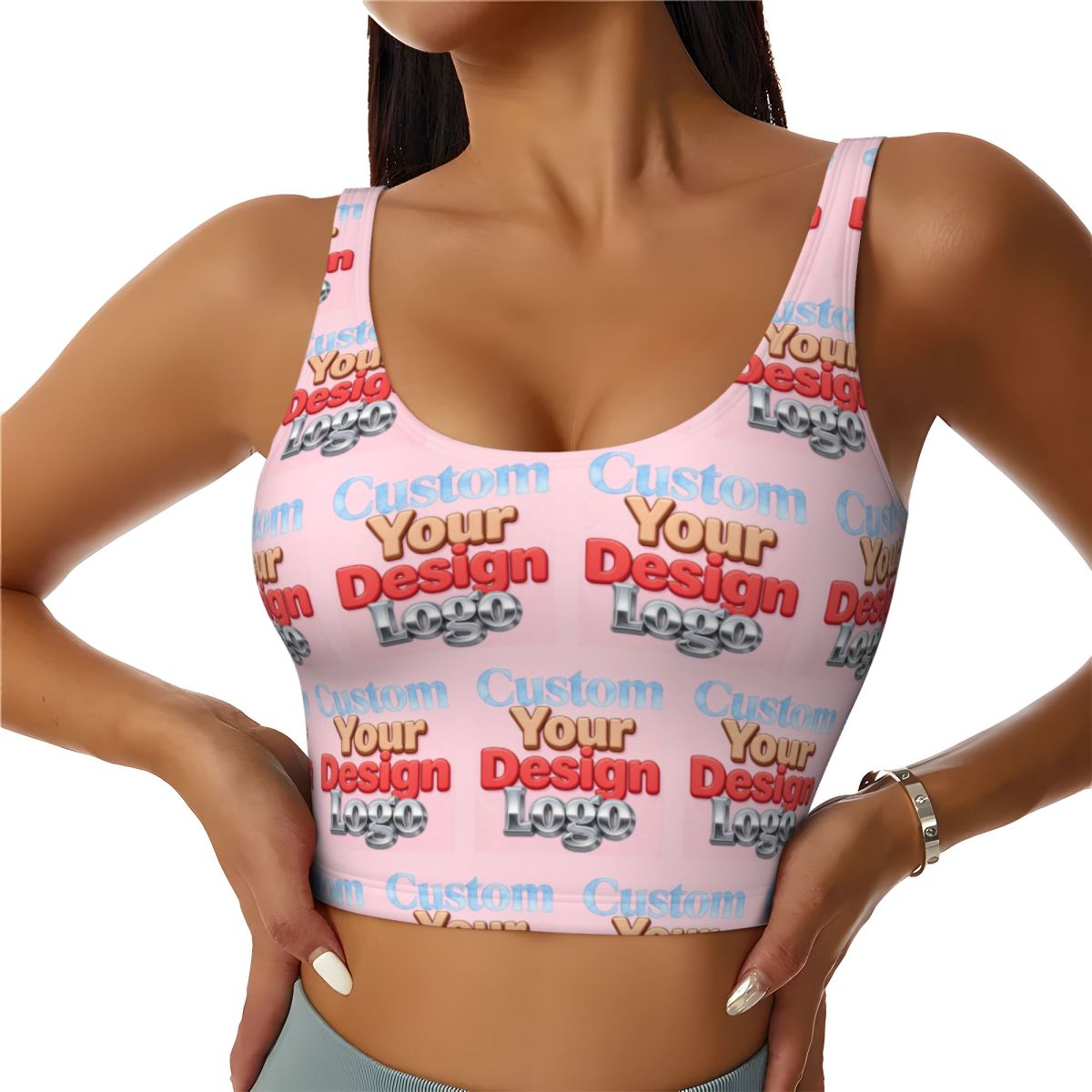 Women Accessories Logo Design - Sujetador Deportivo Personalizado con Tu Diseño