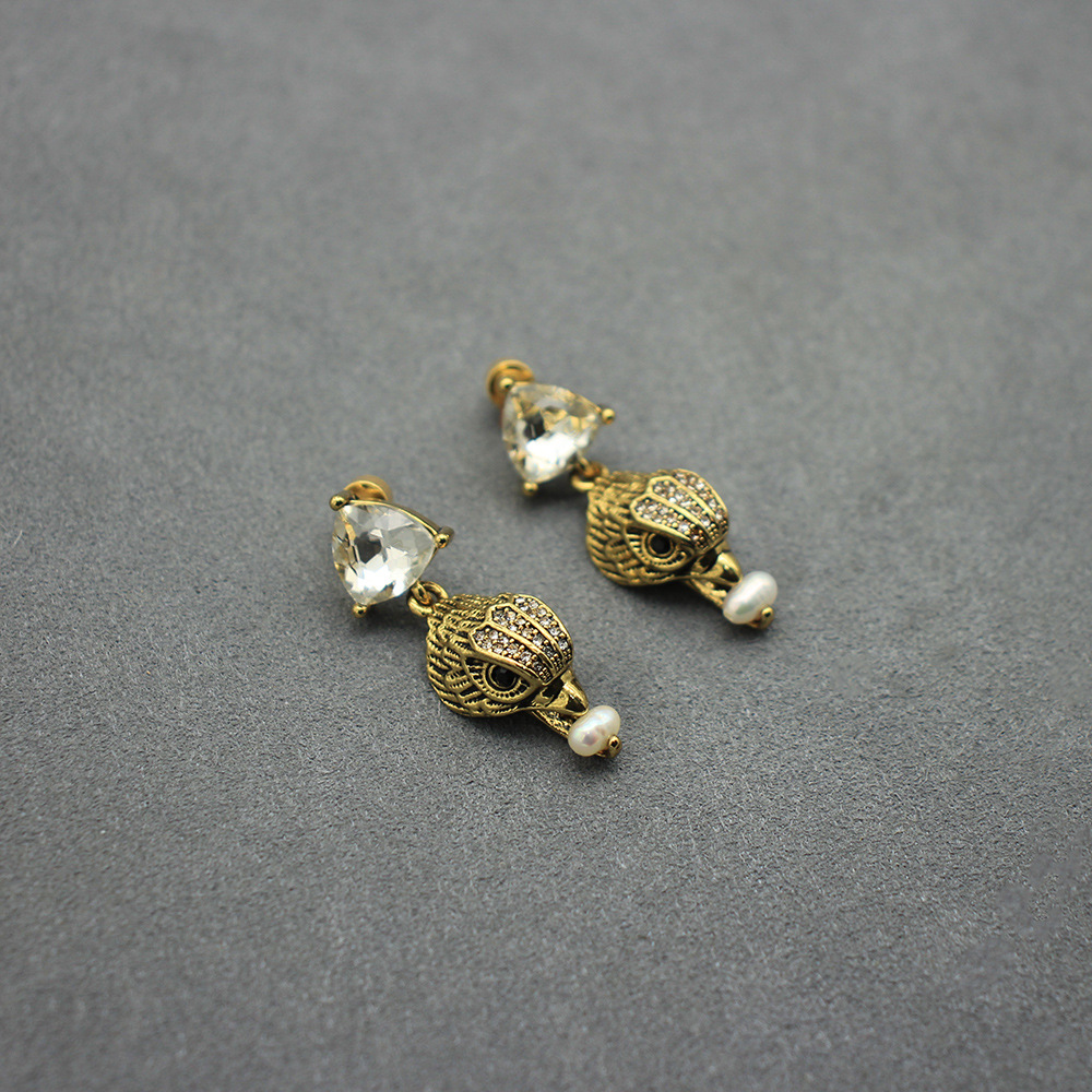 Women'S Eagles Accessories - Pendientes Vintage con forma de cabeza