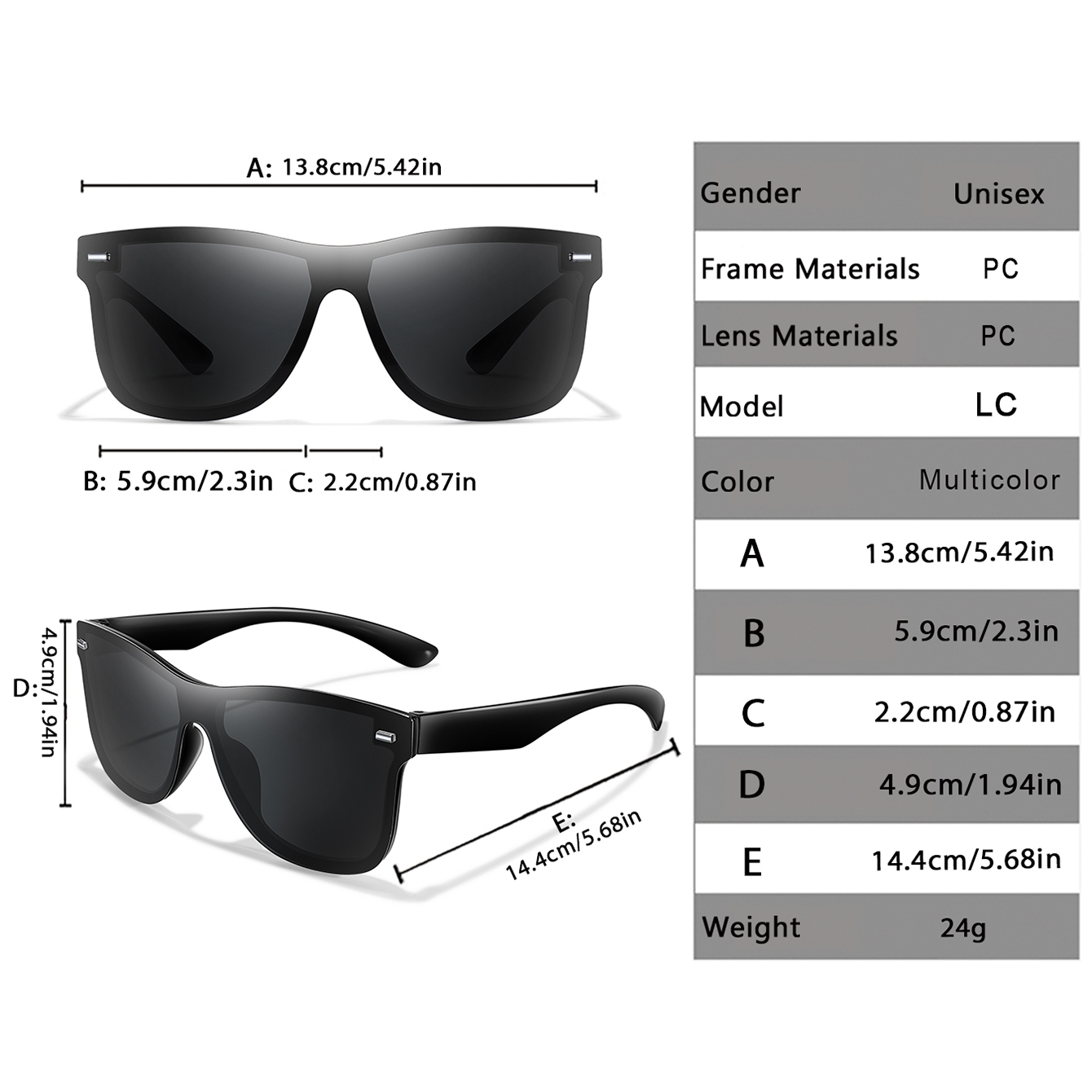 Gafas de sol cuadradas a prueb - Sunglasses Oversized Square reseña y precio