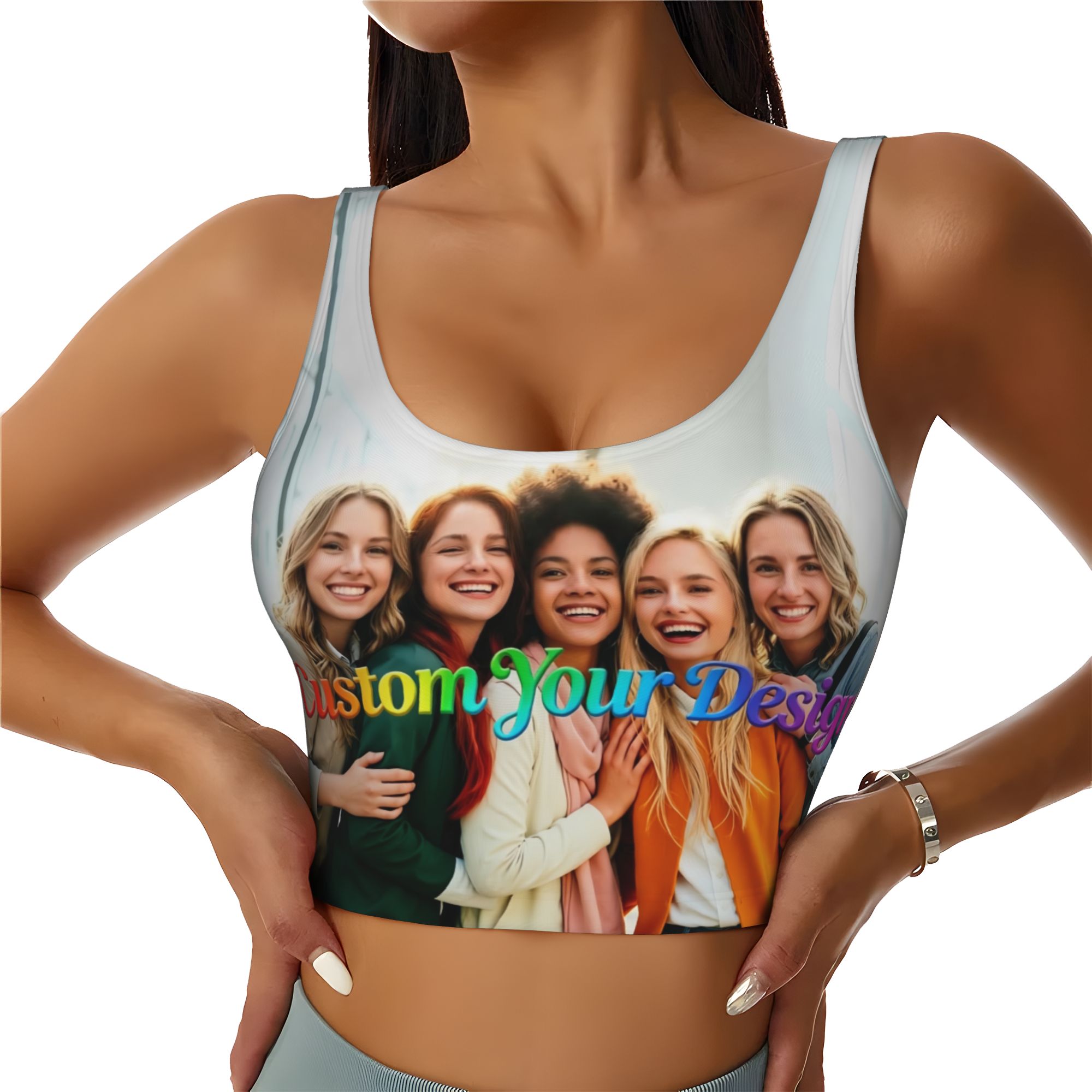 Sujetador Deportivo Personaliz - Women Accessories Logo Design reseña y precio
