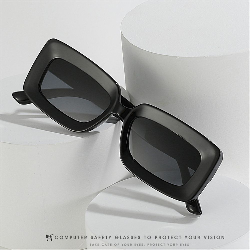 Gafas de sol rectangulares con - Sunglasses Oversized Square reseña y precio