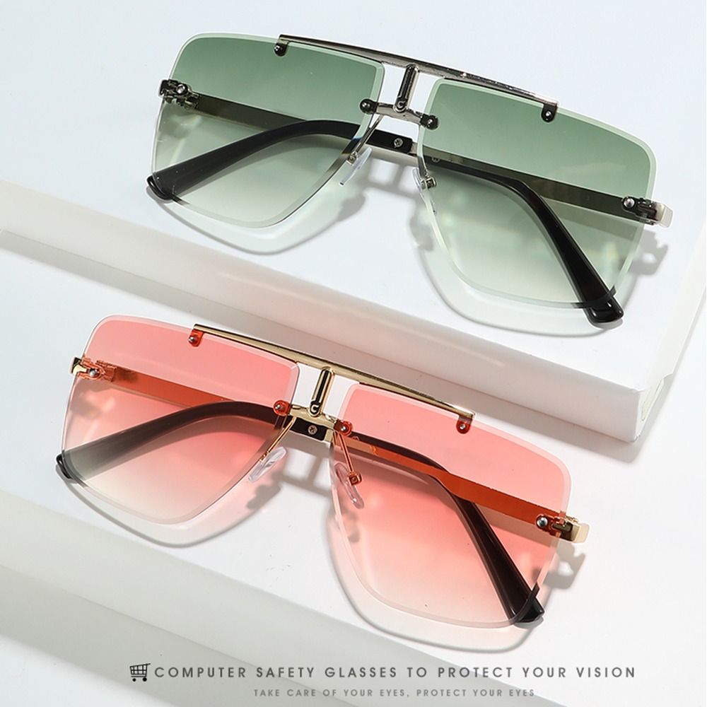 Gafas de sol de doble puente d - Sunglasses Oversized Square reseña y precio