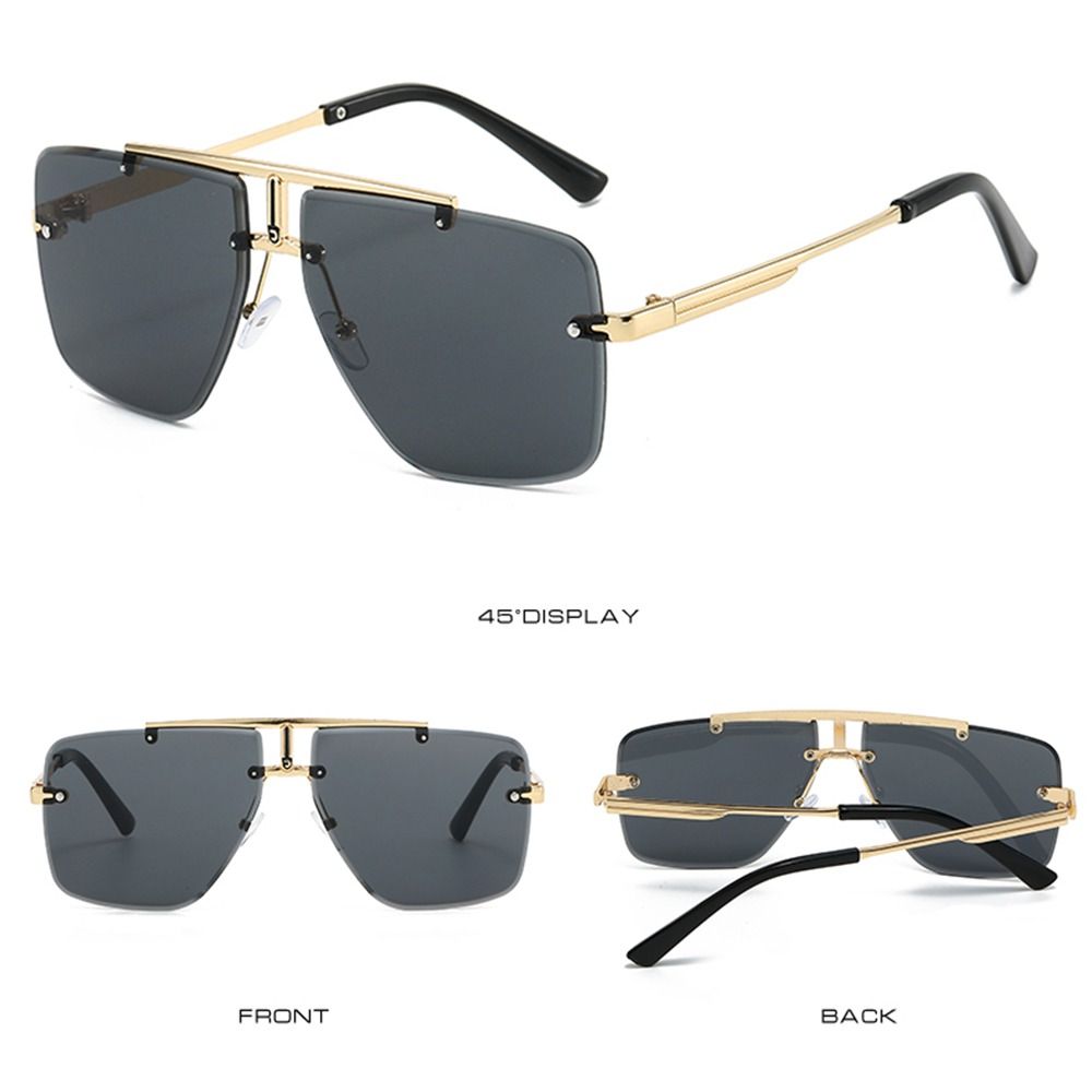 Gafas de sol de doble puente d - Sunglasses Oversized Square reseña y precio